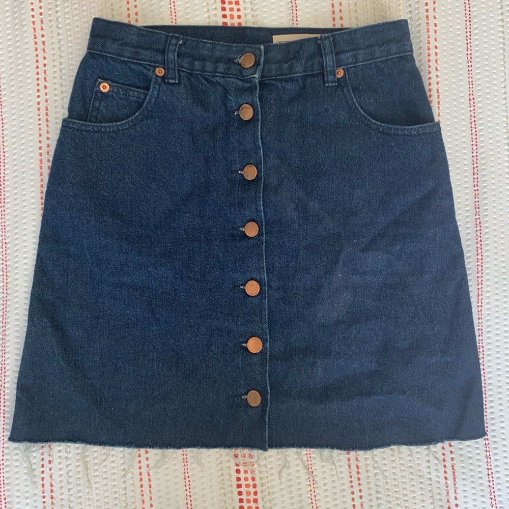 ASOS DENIM BUTTON UP SKIRT